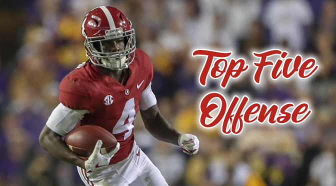 Top five college players at each position for 2019 – Offense edition: